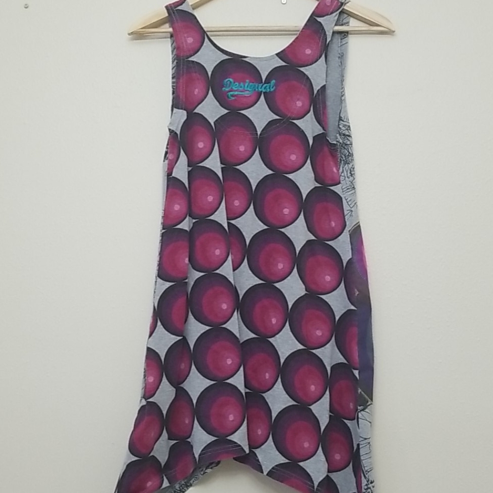 Desigual Sketch Doodle Tank Dress - Picture 4 of 5